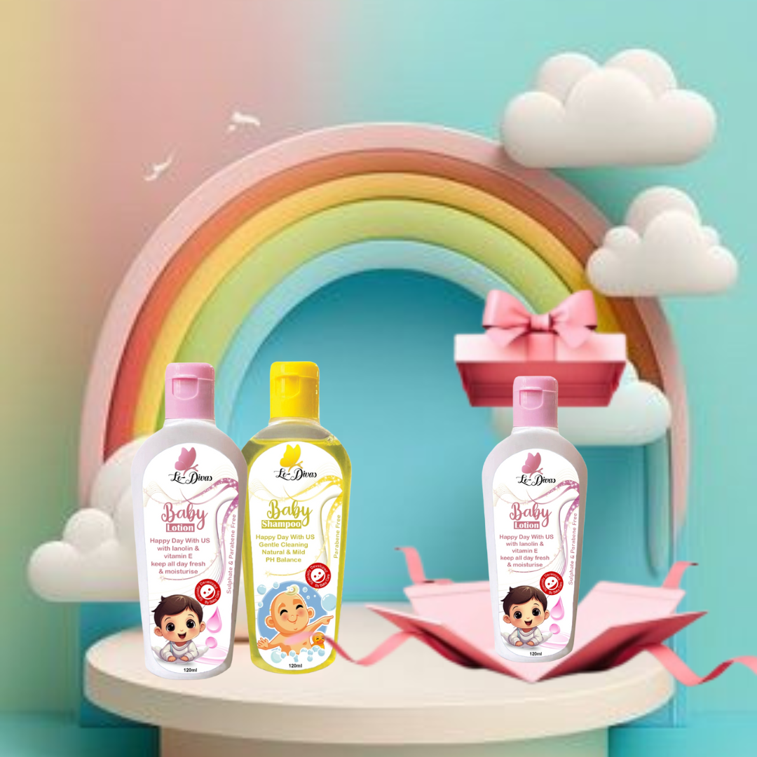 Gentle Baby Care Bundle - baby shampoo and lotion combo