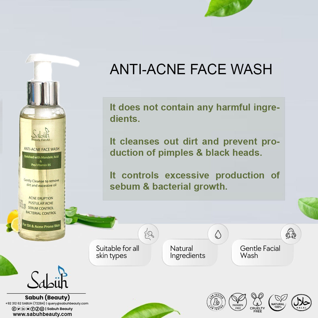 🌿 Anti Acne Face Wash | Calm, Clear, Confident Skin